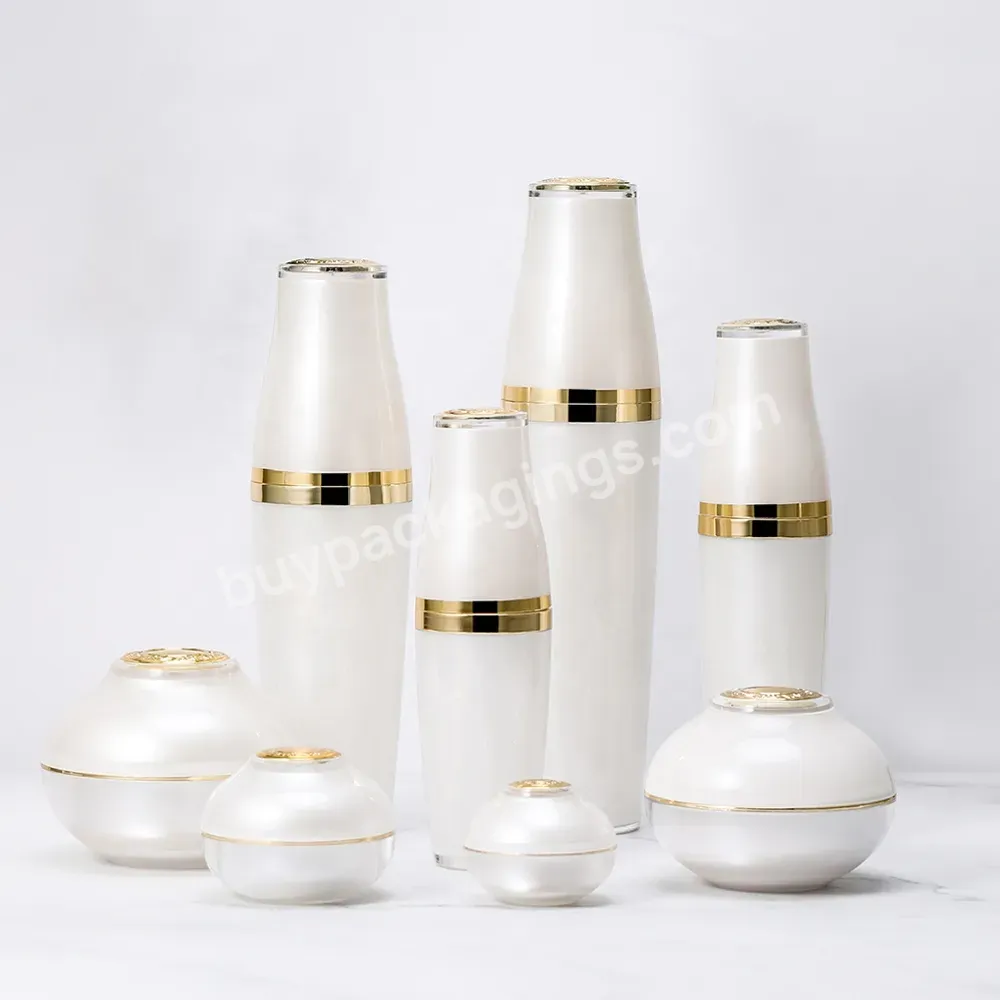 Obrou Custom High-end Acrylic 30 50 80 120 Ml Pump Spray Bottle Skincare Packaging Cosmetic Cream Jars 5g 10g 30g 50g