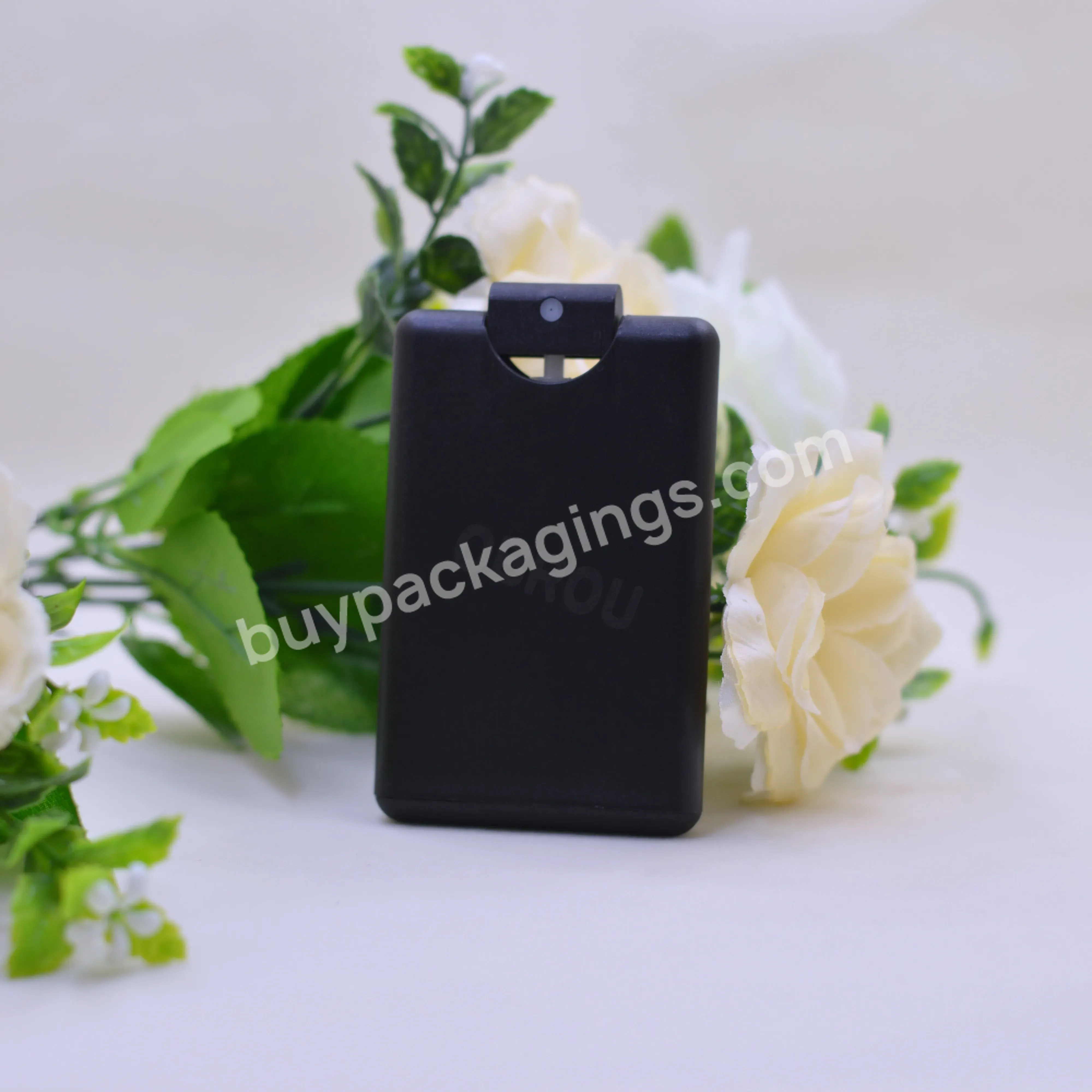 Obrou Custom Made Cheap 20 Ml Black White Pp Empty Plastic Refillable Perfume Spray Bottle