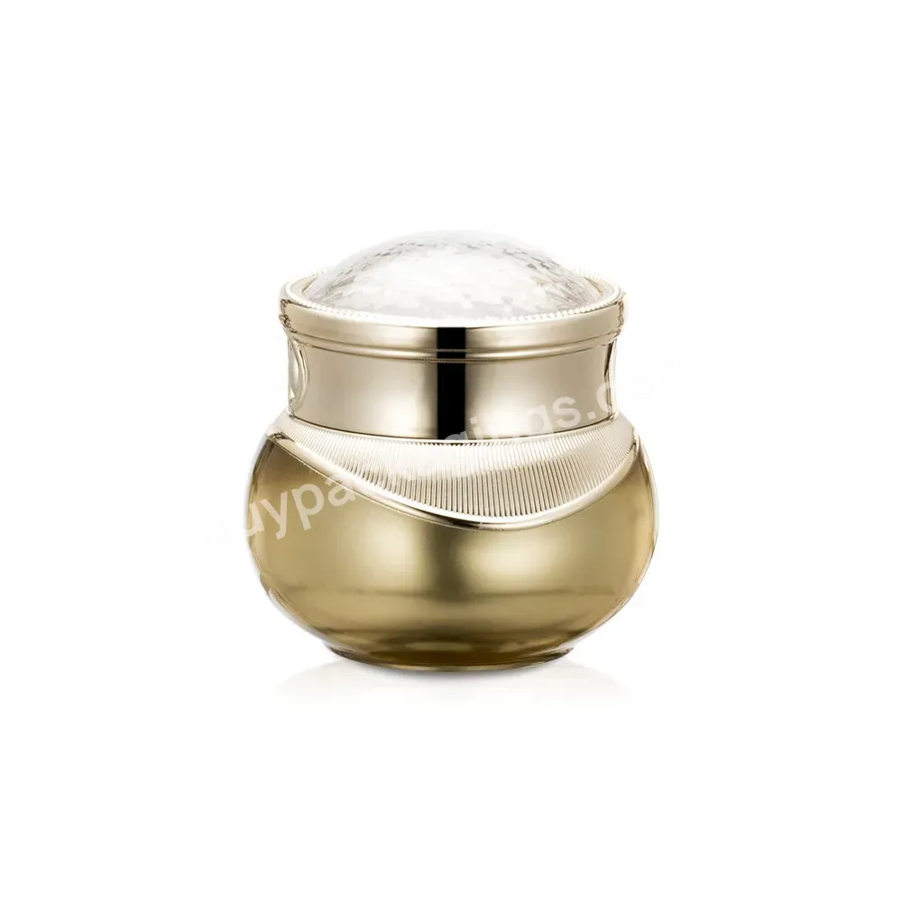 Obrou Ecofriendly Gold 20g Cream Plastic Cosmetic Jars