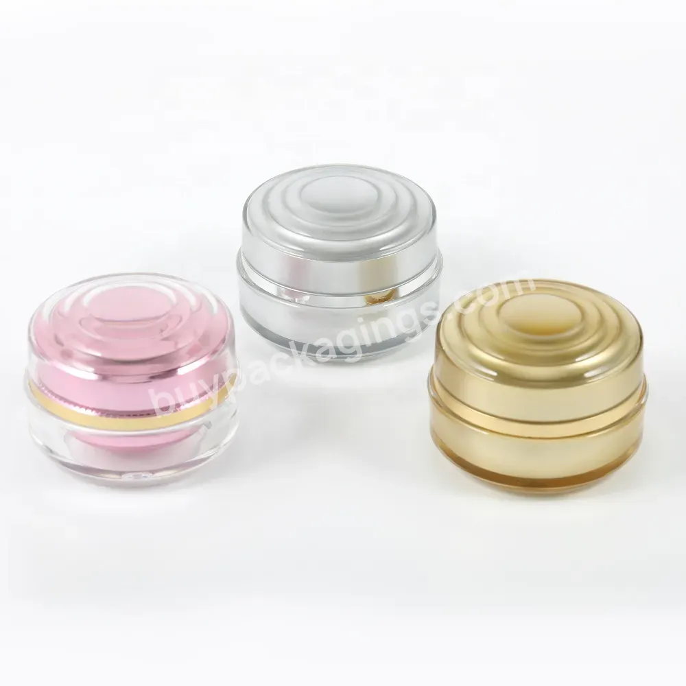 Obrou Empty Cosmetic Container Jars Acrylic Cream Jar For Skin Care Cream Packaging