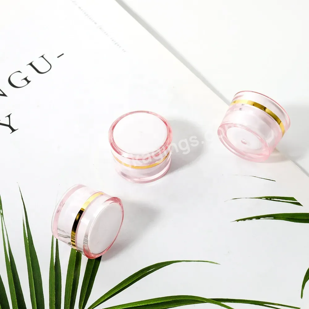 Obrou Empty Pink Phnom Penh 5g Small Volume Eye Cream Face Cream Trial Pack Acrylic Plastic Jar