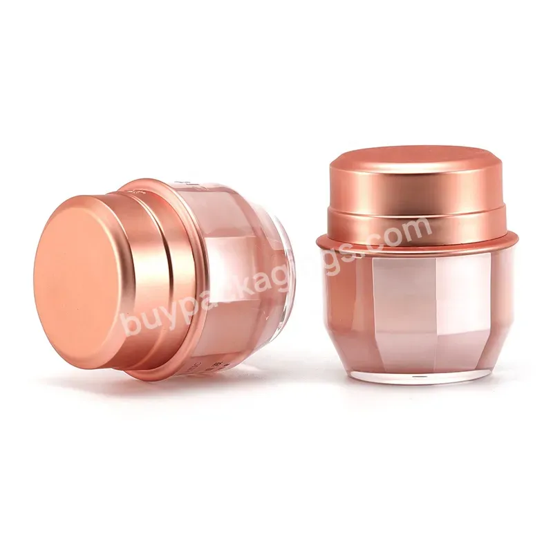 Obrou Empty Pink Plastic Packages 15 Ml Skincare Lotion Body Butter Lip Scrub Face Cream Containers Cosmetic Jar