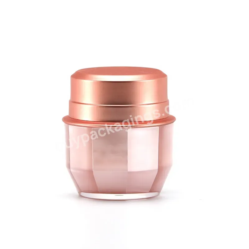 Obrou Empty Pink Plastic Packages 15 Ml Skincare Lotion Body Butter Lip Scrub Face Cream Containers Cosmetic Jar