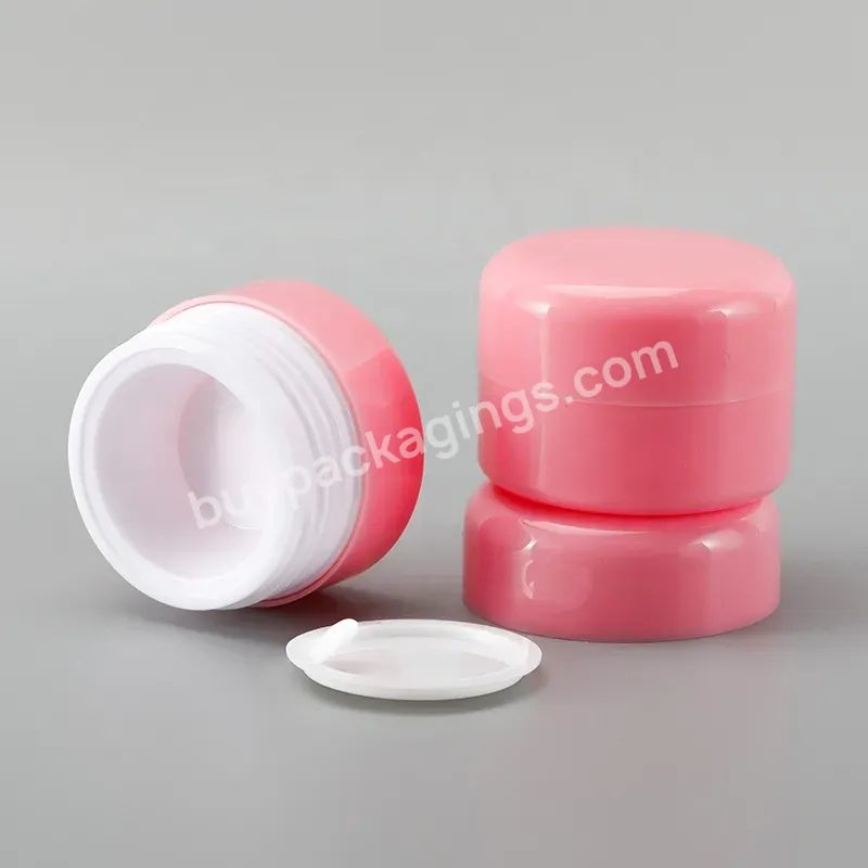 Obrou Empty Pink Pp Jar Small Capacity 10 G Skin Care Cream Jars For Cosmetic Packaging