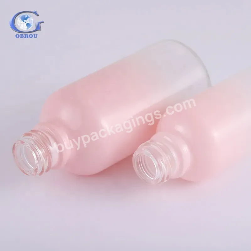 Obrou Fancy Gradient Color Dropper Glass Bottle For Essential Oil 5 Ml 10 Ml 15 Ml 20 Ml 30 Ml 50 Ml 100 Ml