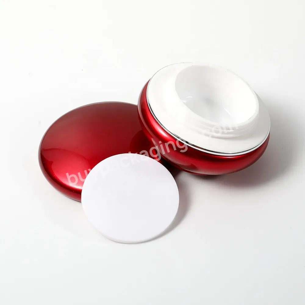 Obrou High Quality Pp Material Hot Stamping Process Skin Care Product Packaging Container Plastic Empty 20g Face Cream Jar