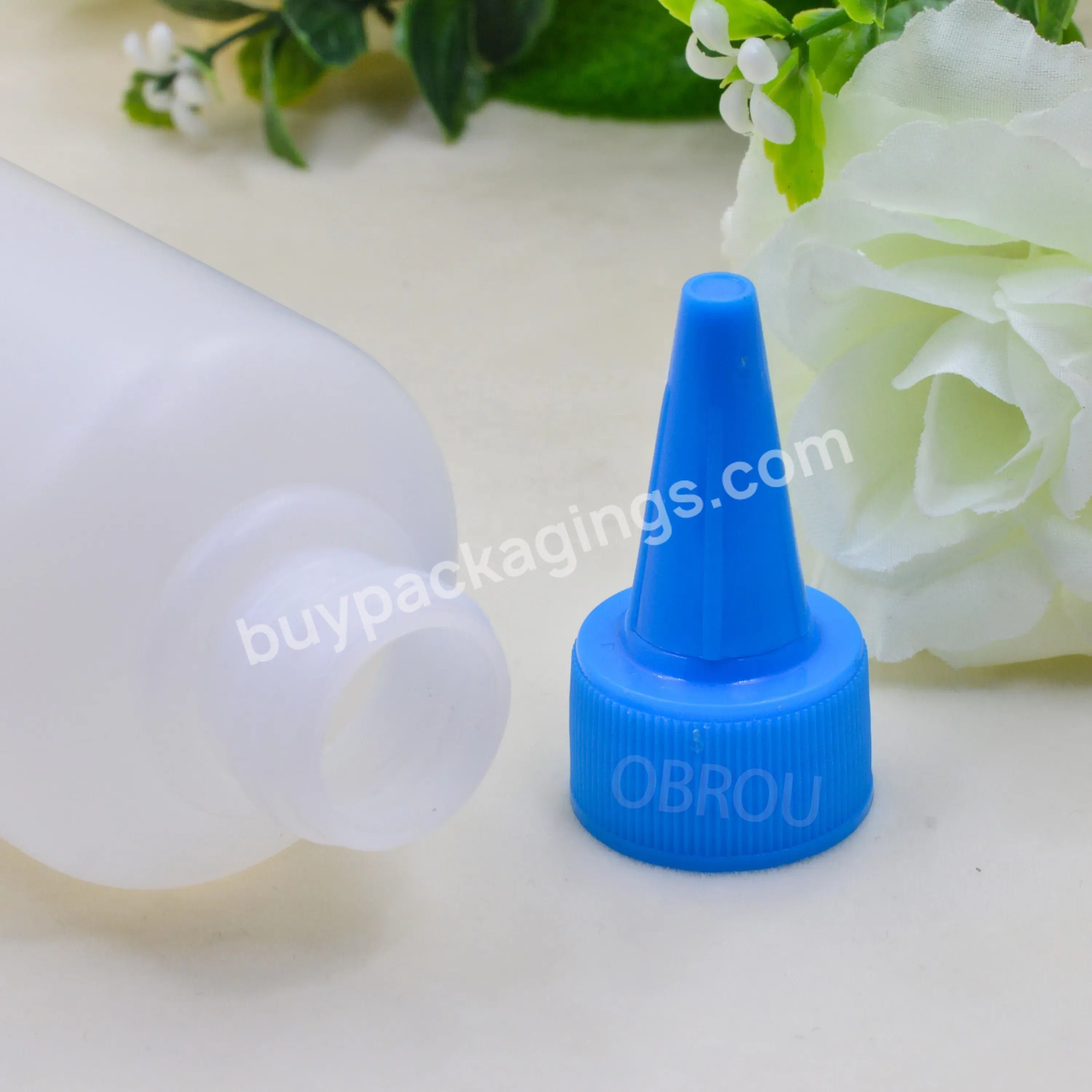 Obrou Hot Sale 30ml 60ml 100ml 120ml 250ml 500ml 1000ml Pe Plastic Twist Cap Squeeze Bottle Opener For Paint/tattoo Ink