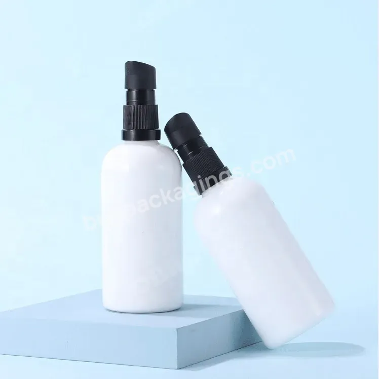 Obrou In Stock!10ml 15ml 20ml 30ml 50ml 100ml White Porcelain Spray Pump Glass Perfume Bottle With Pump Sprayer