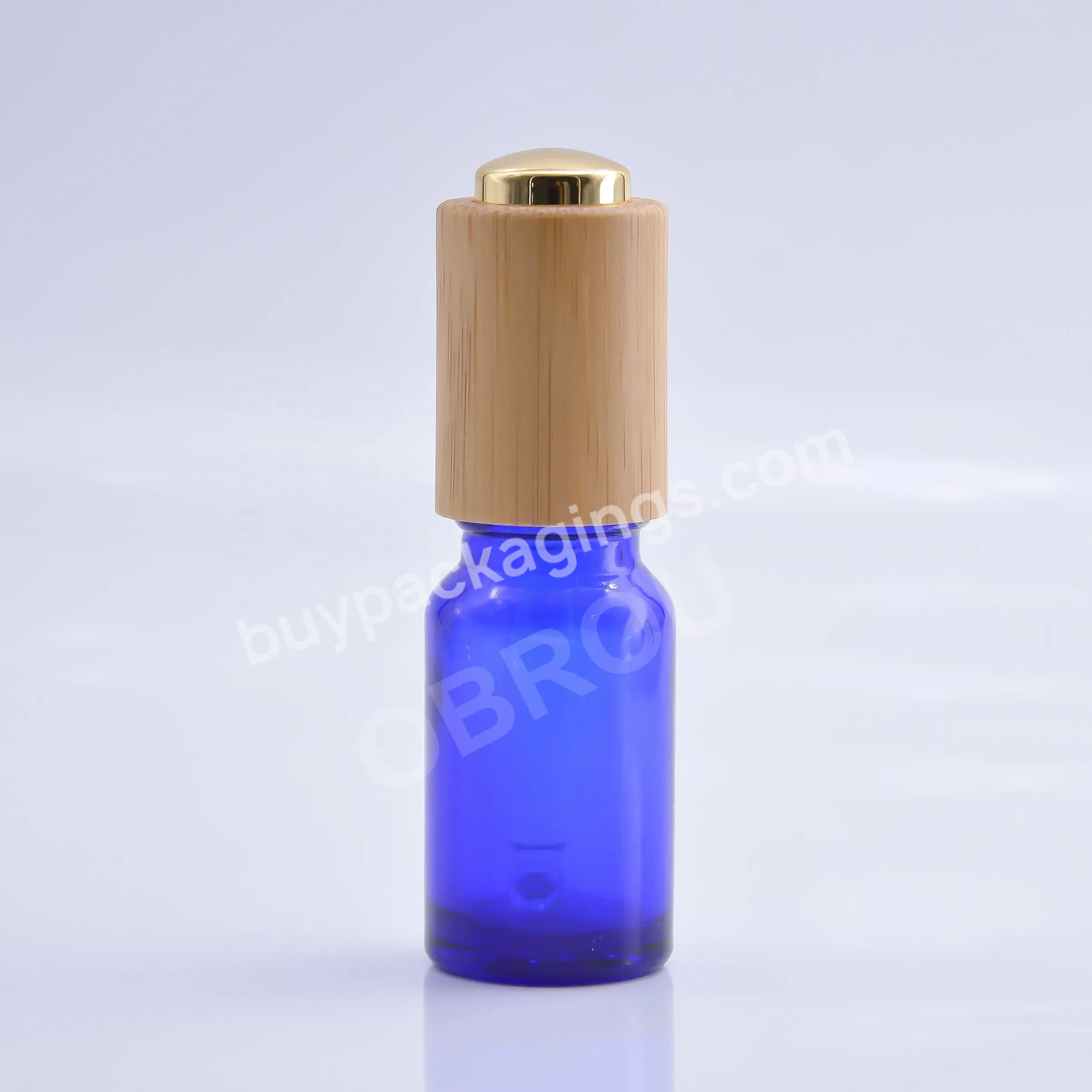 Obrou Luxury Cosmetic Packaging Push Button Hair Oil Dropper Bottle For Essential Oil Glass Dropper Bottle