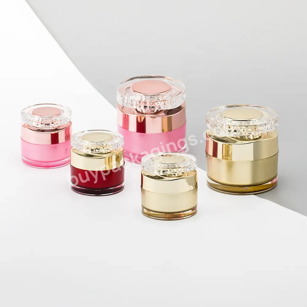 Obrou New Style 10g 30g Cylinder Beauty Face Cream Packaging Products Acrylic Cosmetic Jar