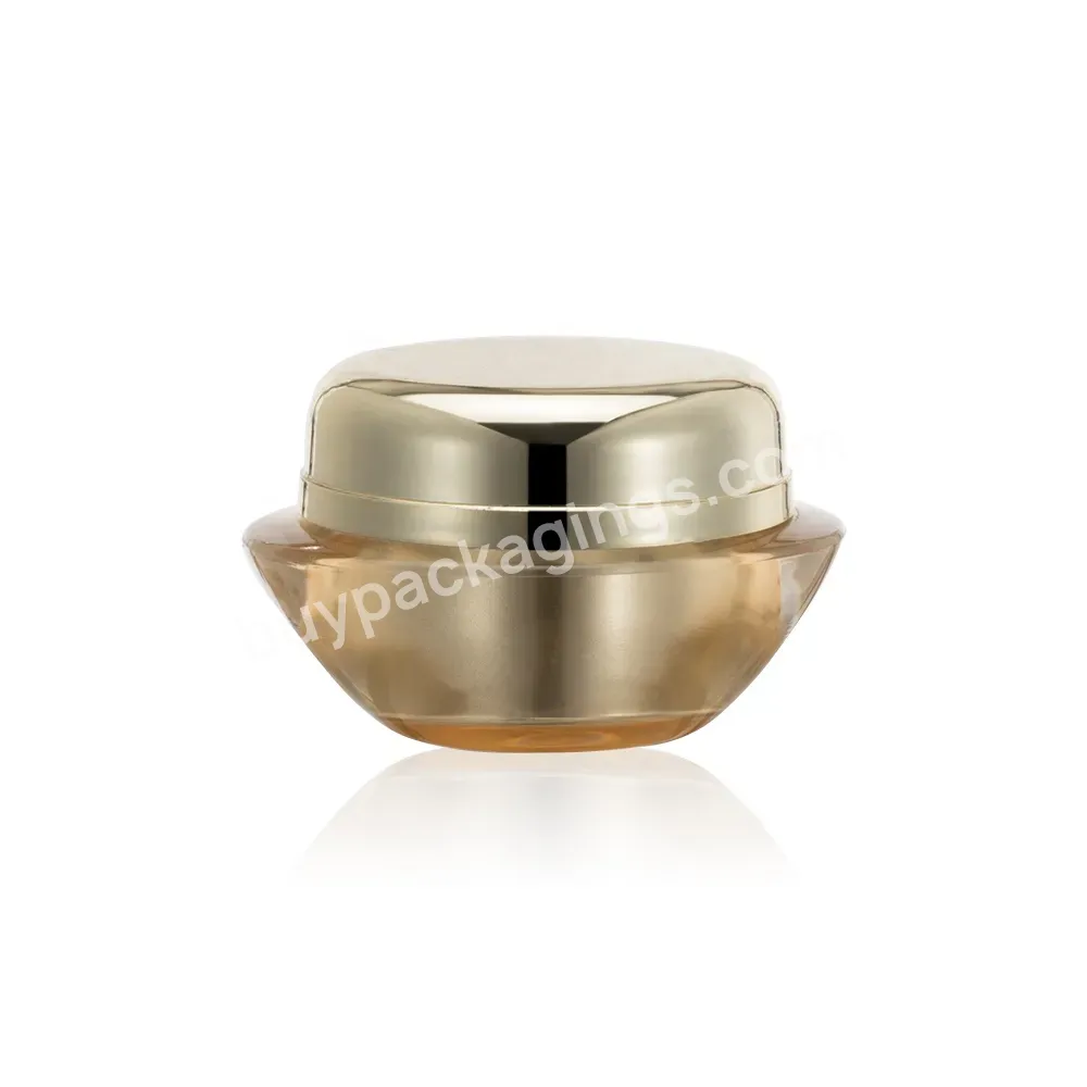Obrou Obrou Popular Golden Silver Ufo Shape Acrylic Plastic Jar Cream Essence Empty Cosmetic Jar With Pp Gasket