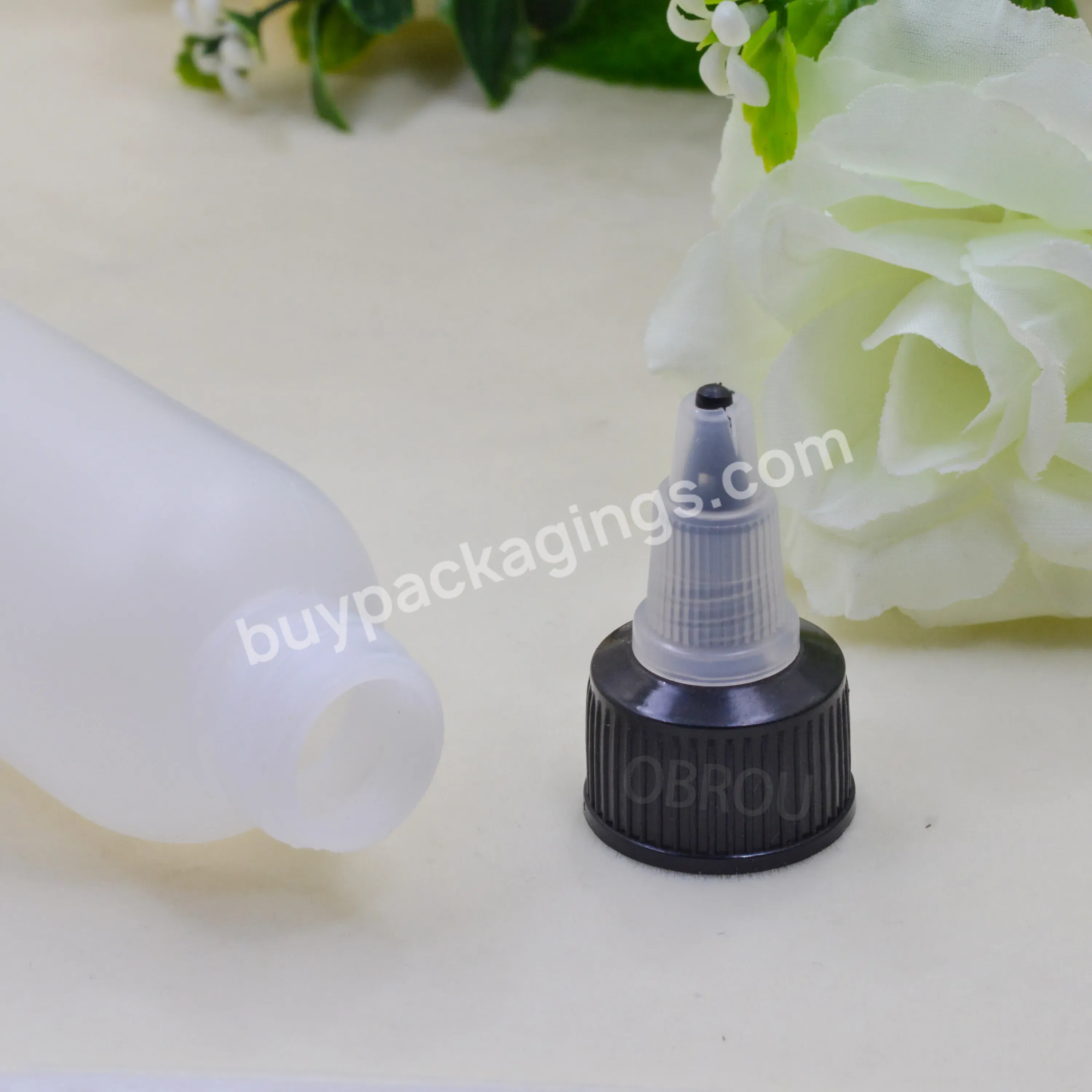 Obrou Ready To Ship Pe Squeeze 4 Oz 120ml Plastic Ink Pigment Dropper Bottles With Twist Cap For Glue