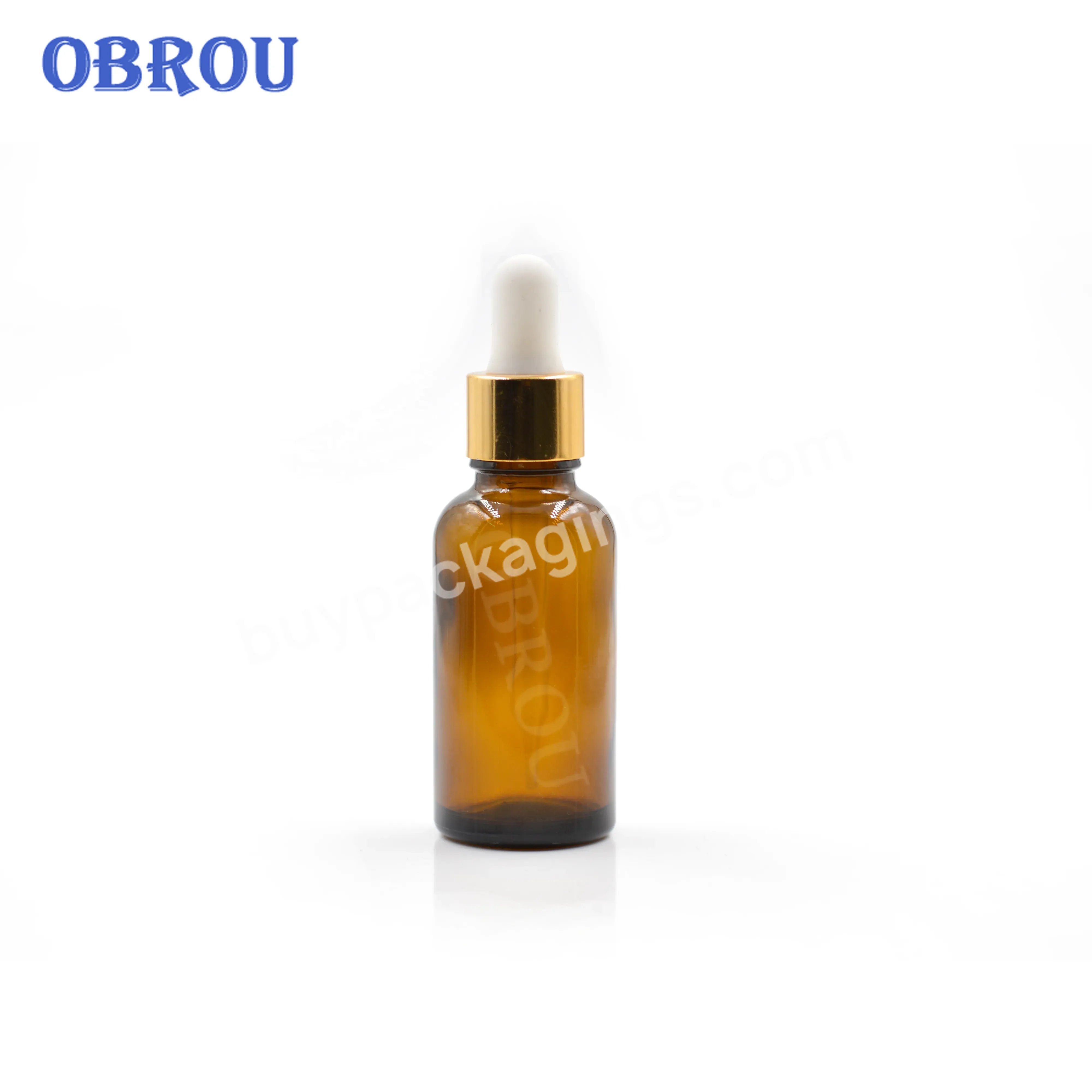 Obrou Wholesale Glass Pipette Graduated 10ml 30ml 50ml 60ml 100ml 120ml Essential Oil Glass Dropper Bottle