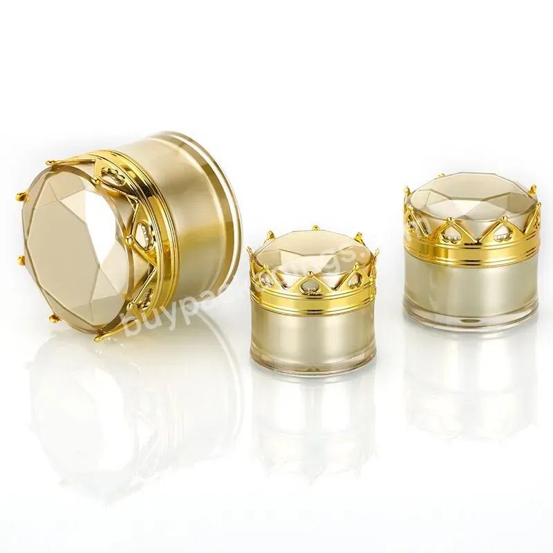 Odm/oem 5g 10g 15g 20g 50g Luxury Crown Cream Jar Princess Eye Cream Container