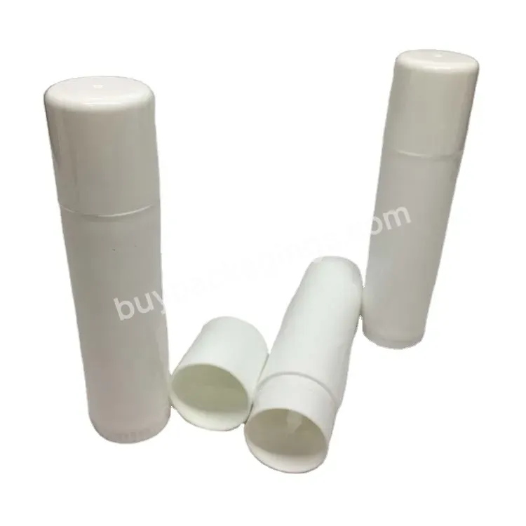 Oem 100% Pcr Recycled Pp Material 14g Round Lip Balm Stick Container With Inside Screw Stick For Sunscreen Cream