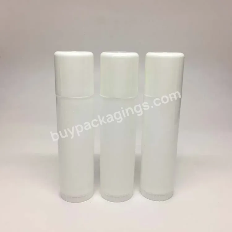 Oem 100% Pcr Recycled Pp Material 14g Round Lip Balm Stick Container With Inside Screw Stick For Sunscreen Cream