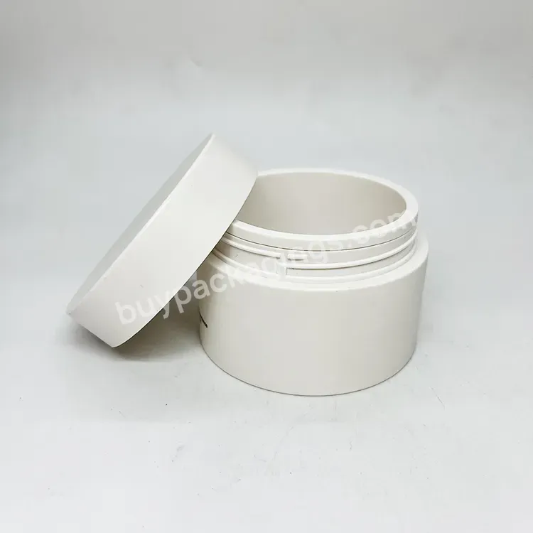 Oem 100g Plastic White Color Pp Refillable Cream Cosmetic Jars/ Replacement Skin Care Cream Jars Manufacturer/wholesale Logo