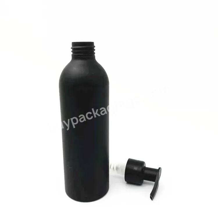 Oem 100ml 150ml Matte Black Aluminum Bottle Cosmetic Aluminum Lotion Bottle For Shampoo Wholesale Manufacture Supplier Factory