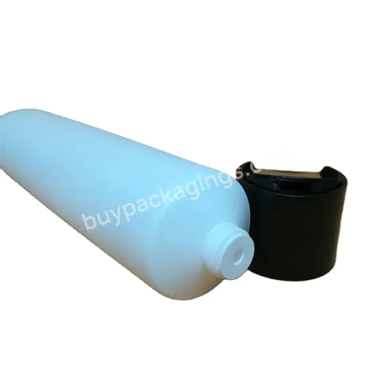 Oem 100ml Shiny Cosmetic Plastic Pe Squeezed Tube With Disc Top Cap For Body Lotion Hand Cream