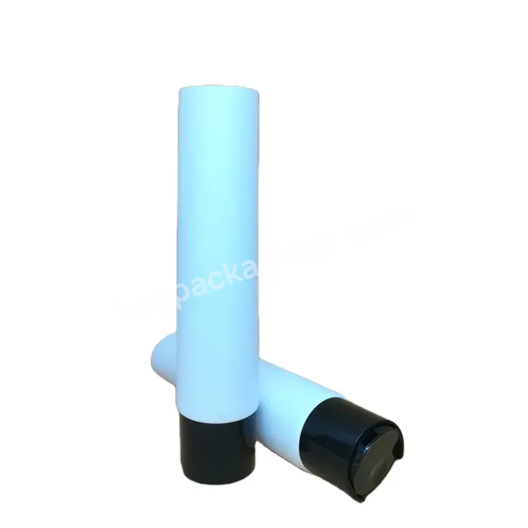 Oem 100ml Shiny Cosmetic Plastic Pe Squeezed Tube With Disc Top Cap For Body Lotion Hand Cream