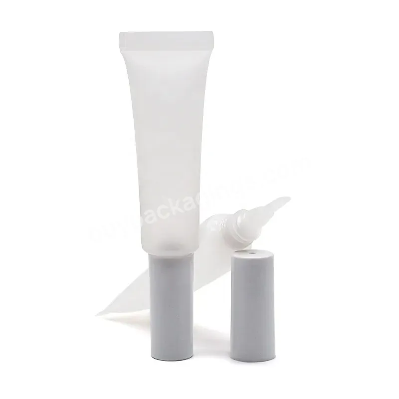 Oem 10ml Empty Transparent Pe Soft Plastic Nail Polish Packaging Tube Logo