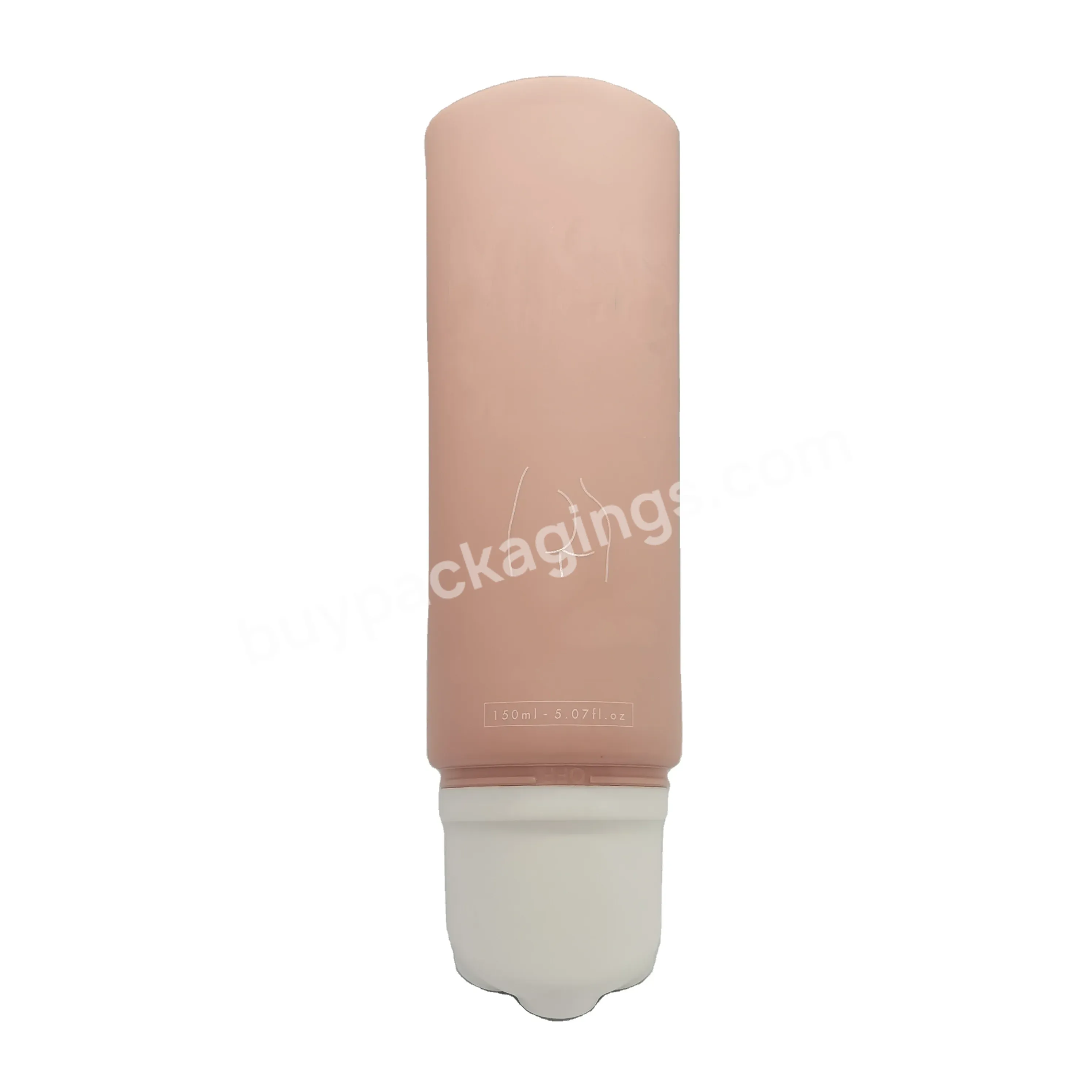 Oem 150g/5.07oz Big Volume Plastic Soft Tube Packaging Tube For Body Skin Care/neck Cream Packaging With Roller On Applicator