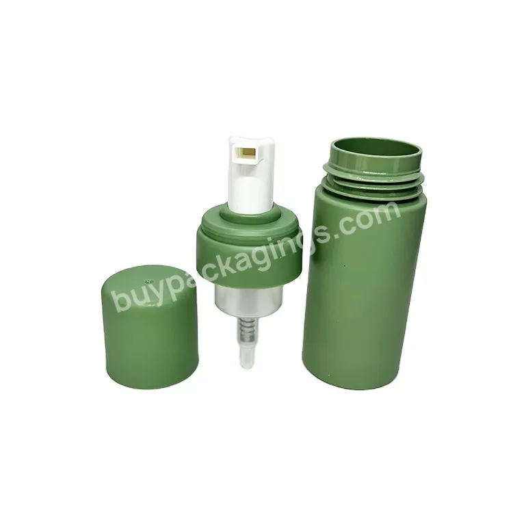 Oem 150ml Plastic Frosted Green Hand Soap Dispenser Foamer Bottle Pump / Liquid Soap Dispenser Wholesale Cosmetic Foam Bottle