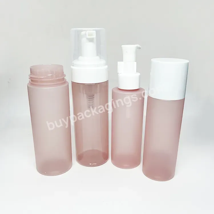 Oem 150ml Plastic Pink Color Hand Soap Dispenser Foamer Bottle Pump / Liquid Soap Wholesale Cosmetic Foam Bottle