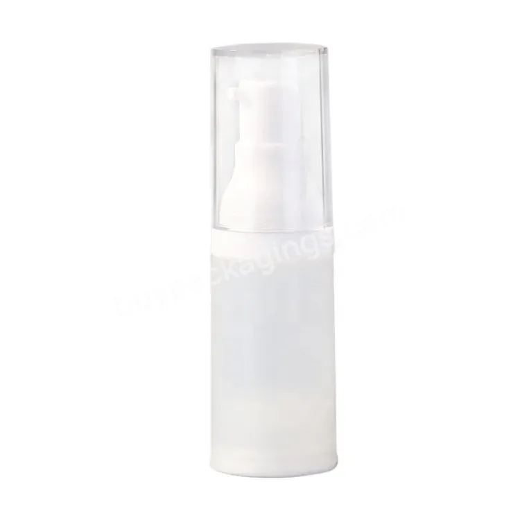 Oem 15/20/30ml Semitransparent Translucent Frosted Airless Pump Bottles