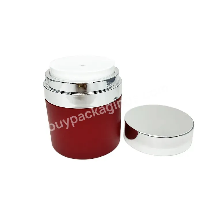 Oem 15/30/50g Empty Airless Cosmetics Luxury Squeezebottle Plastic Processing Convenient Travel Bottle/ Airless Skincare Cream Jars