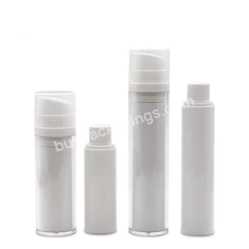 Oem 15ml 30ml 50ml Plastic Cosmetic Acrylic Airless Pump Bottles With Replaceable Inner Core Bottle