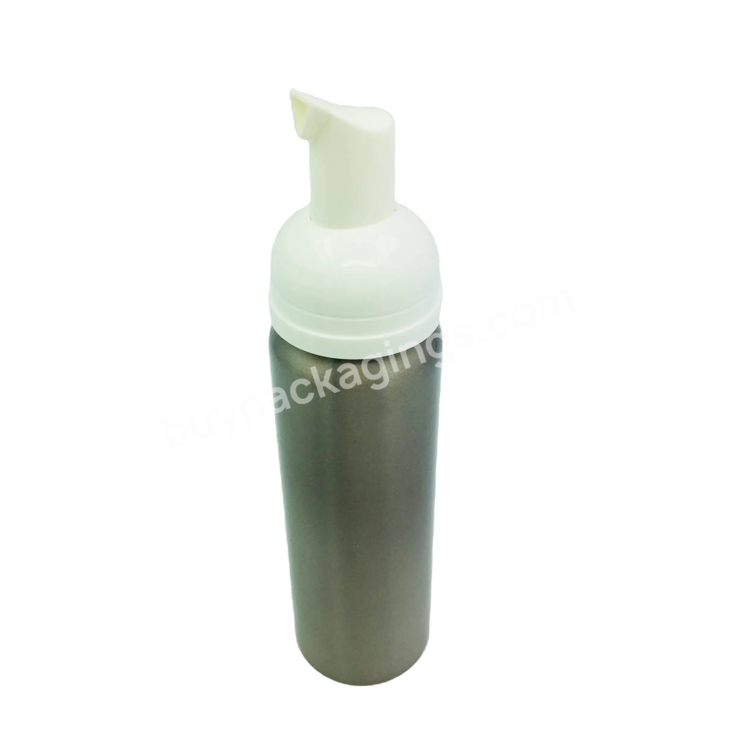 Oem 200/250/300/400/500ml Empty Cosmetic Aluminum Foam Soap Pump Bottle