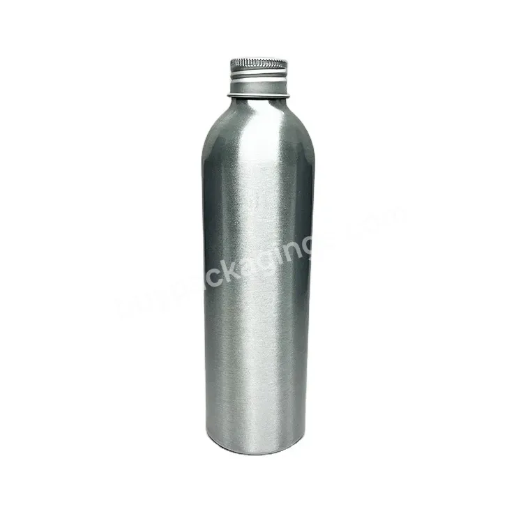 Oem 200ml Shiny Silver Aluminum Perfume Bottle /perfume Spray Pure Lotion Essence Lotion Bottle Cosmetic Packaging Container