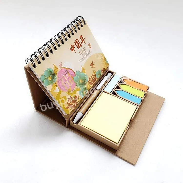 Oem 2022 Desk Top Calendar With Sticky Notes Custom Craft Paper Desk Calendar With Scrapbooking Stickers