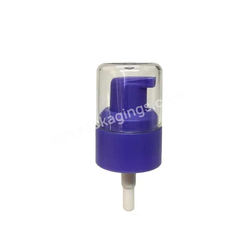 Oem 20/410 Double Layer Double Wall Customized Purple Color In Matte Plastic Cream Pump Sprayer For Serum