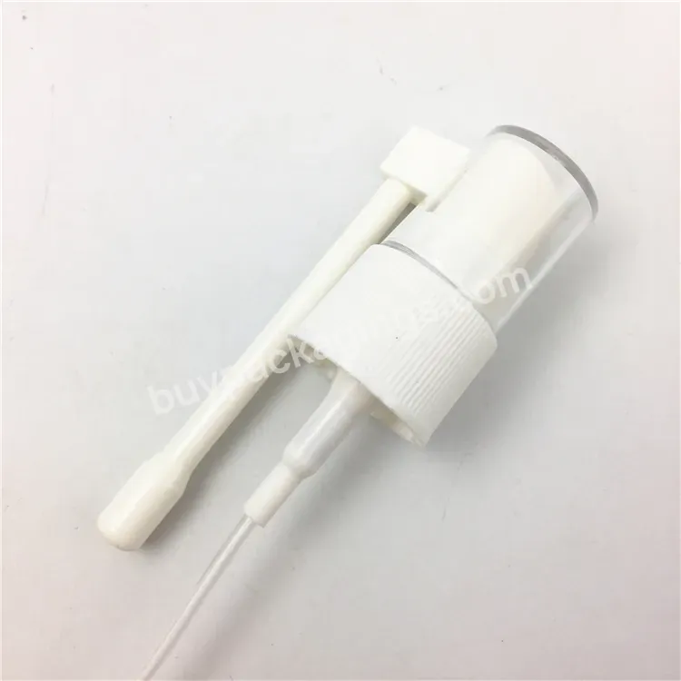 Oem 20/410 Plastic White Pp Oral Srayer With Long Nozzle For Medicine