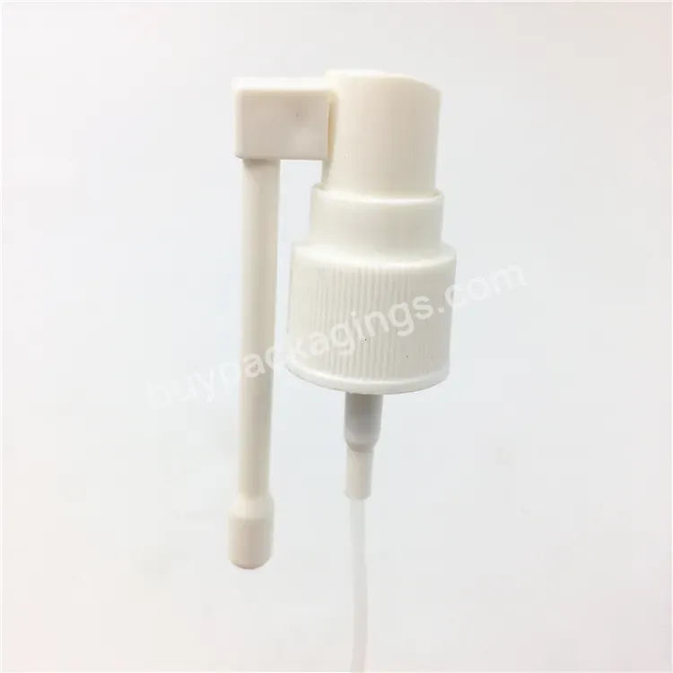 Oem 20/410 Plastic White Pp Oral Srayer With Long Nozzle For Medicine