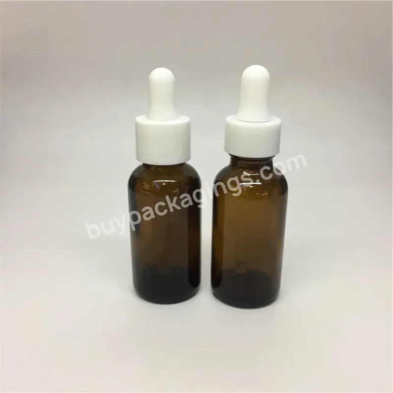 Oem 20/410 Rubber White Plastic Cap Glass Dropper Pipette Essential Oil Dropper