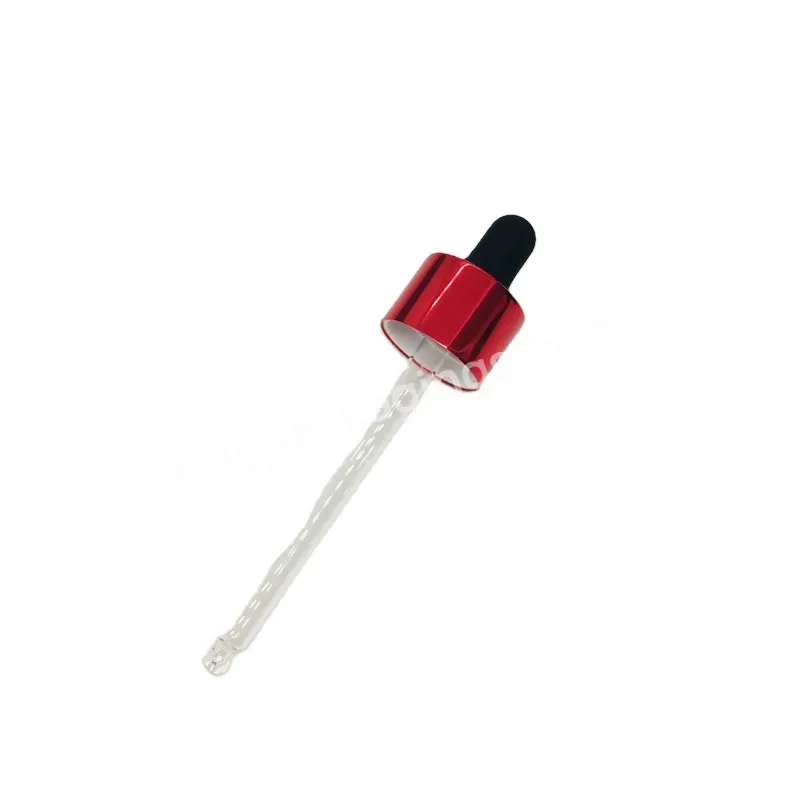 Oem 20/410 Wholesale Black Red Aluminum Dropper Glass Olive Oil Bottle Droppers