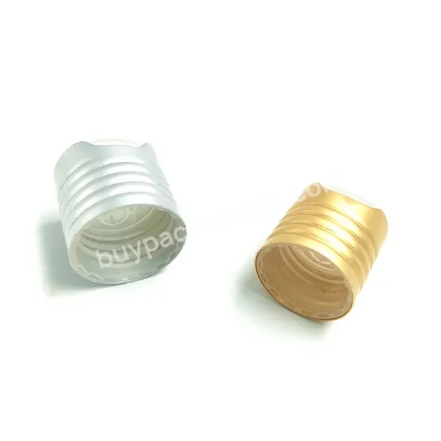 Oem 20mm,24mm,28mm High Quality Gold Silver Aluminum Press Lid Disc Top Cap