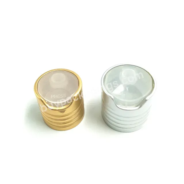 Oem 20mm,24mm,28mm High Quality Gold Silver Aluminum Press Lid Disc Top Cap