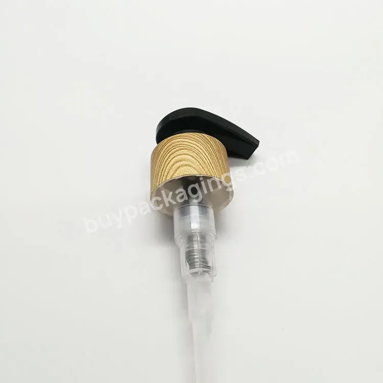 Oem 24/410 Water Transfer Print Bamboo Look Lotion Dispenser Pump / Cosmetic Hand Washing Shampoo Soap Dispenser Pumps