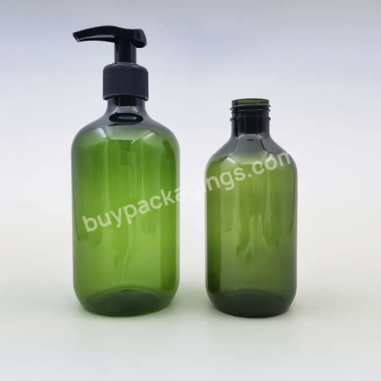 Oem 250ml 500ml Boston Shape Cosmetic Plastic Pet Shampoo Bottle Lotion Bottle With Pump Sprayer Manufacturer/wholesale