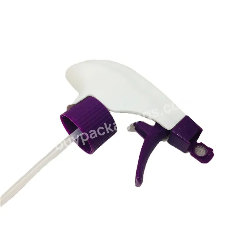 Oem 28/400 28-410 Foaming Sprayer Trigger Type With Dip Tube Mousse Foamer Trigger Sprayer Purple Colored