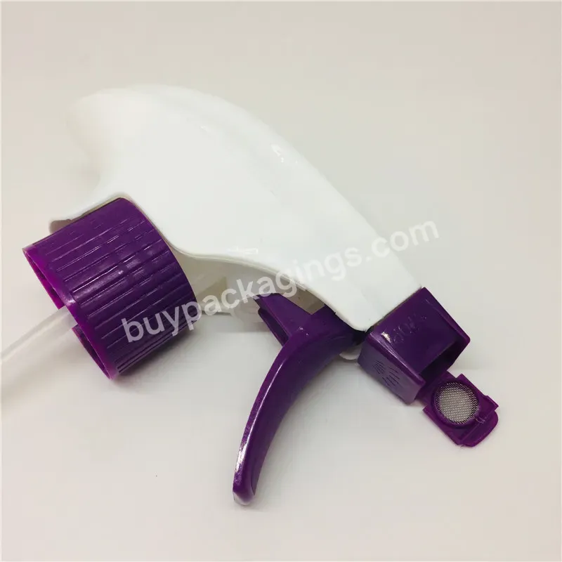 Oem 28/400 28-410 Foaming Sprayer Trigger Type With Dip Tube Mousse Foamer Trigger Sprayer Purple Colored