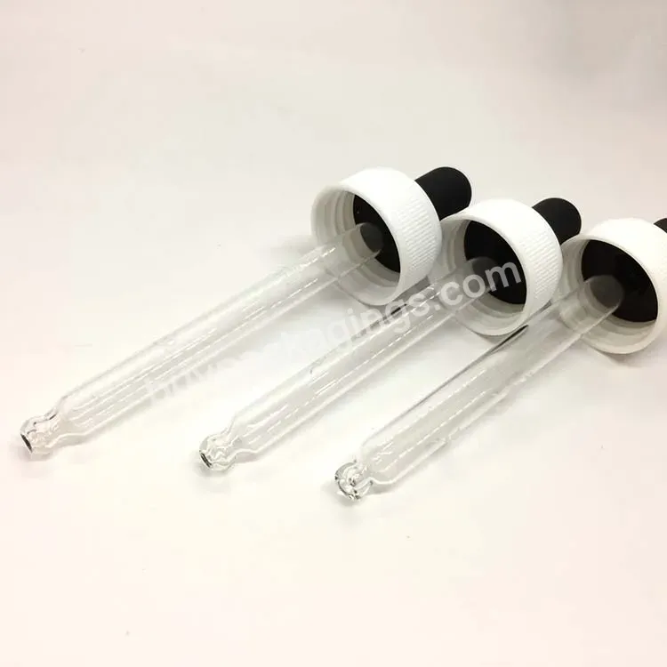 Oem 28/400 28/410 Pp Plastic Dropper Cap With Silicone Tip Large Diameter Glass Pipette Dropper