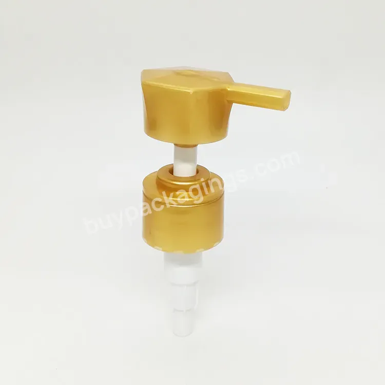 Oem 28/410 Plastic Lotion Pump Shampoo Soap Dispenser Pump Hexagon Shape Actuator Lotion Pump Head