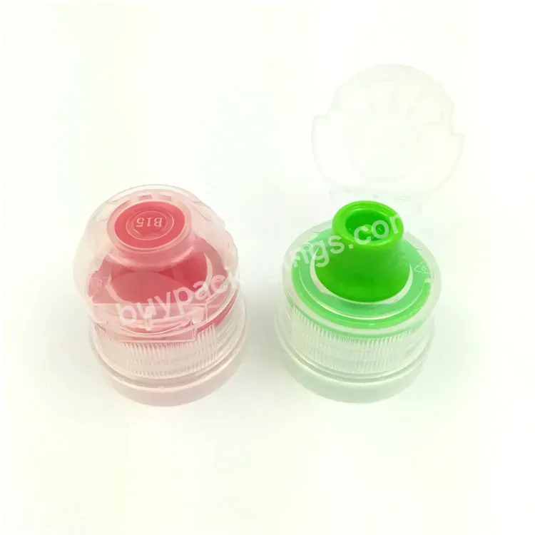 Oem 28mm 1810 Pco Plastic Sports Water Bottle Cap With Tamper Evident For Squeeze Spout Bottle