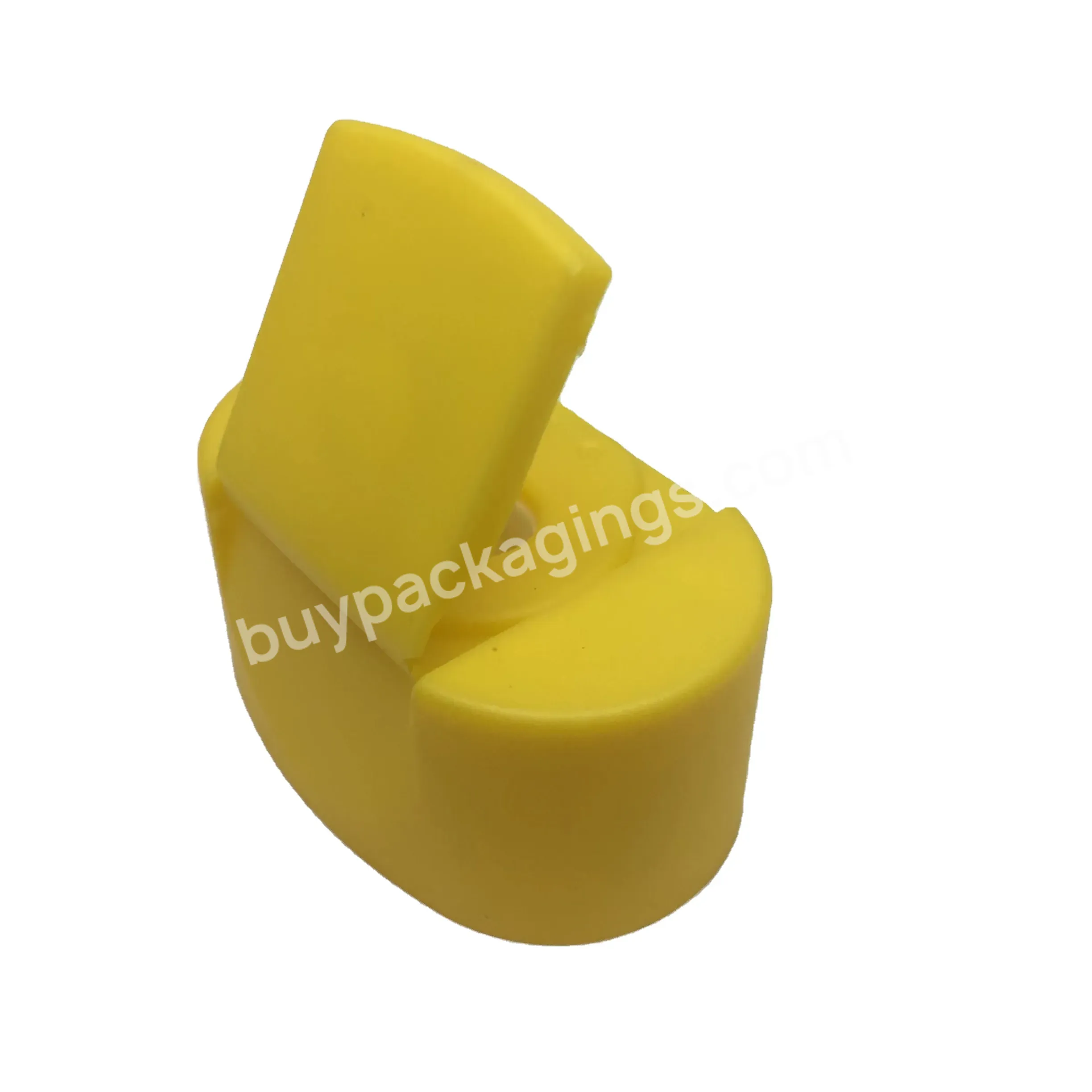 Oem 28mm Yellow Flip Top Cap For Ketchup Plastic Honey Bottle Cap