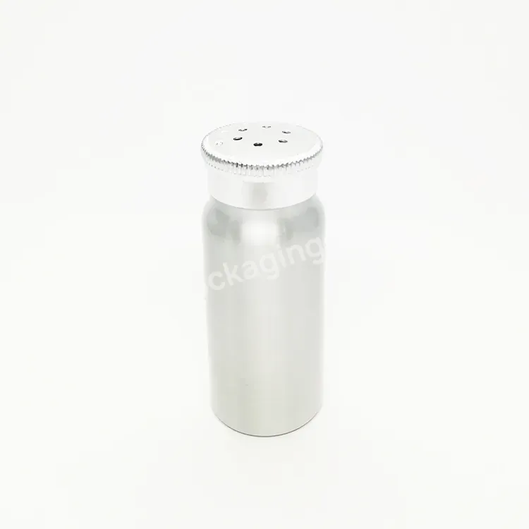 Oem 30g Aluminum Powder Bottle Metal Talcum Bottle Bath Salt Screw Shaking Lids Bottle 1oz Manufacturer/wholesale